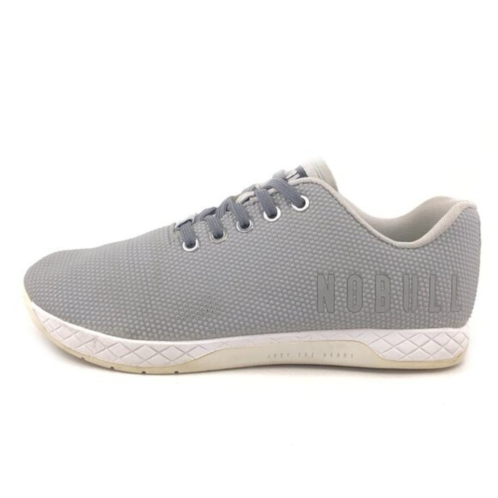 NoBull Men’s Superfabric Low Trainer- Arctic Grey- Mens 11